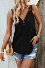 Load image into Gallery viewer, Eyelet V-Neck Double Strap Cami