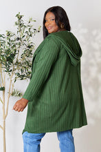Load image into Gallery viewer, Basic Bae Ribbed Open Front Long Sleeve Cardigan