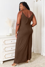 Load image into Gallery viewer, Double Take Soft Rayon Spaghetti Strap Tied Wide Leg Jumpsuit