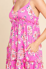 Load image into Gallery viewer, Culture Code Full Size Floral Ruffled Cami Dress
