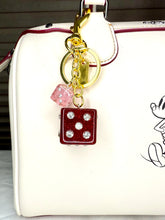 Load image into Gallery viewer, Bag Charms - Bows and Dice
