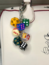 Load image into Gallery viewer, Bag Charms - Bows and Dice
