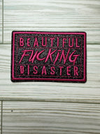 Beautiful Fucking Disaster - Iron on Patch
