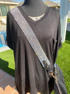 Rhinestone Crossbody Bag Strap in Silver or Gold