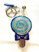 Load image into Gallery viewer, Bling Bag Charm Keychains - Sweets and Drinks
