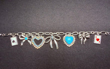 Load image into Gallery viewer, Cross or Heart Charm Bracelet
