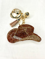 Bling Bag Charm Keychains - Country/Western Theme