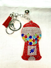 Load image into Gallery viewer, Bling Bag Charm Keychains - Sweets and Drinks
