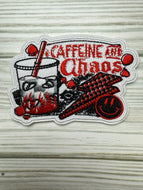 Caffeine and Chaos Iron on Patch