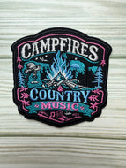 Campfires and Country Music Iron On Patch