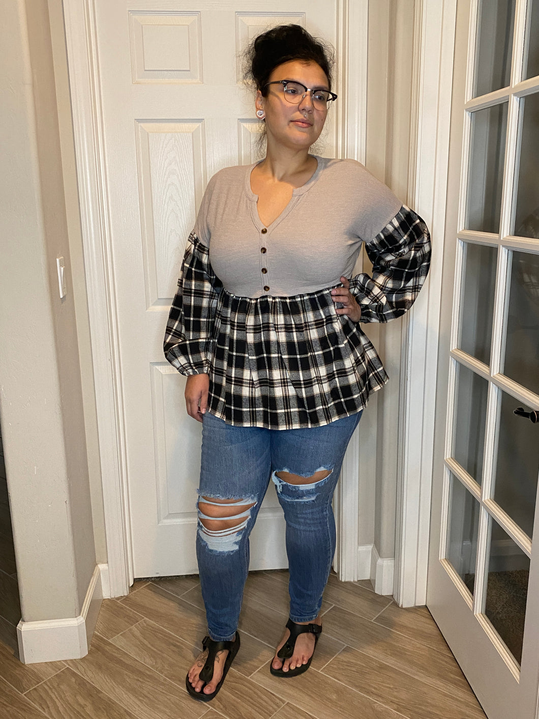 Cello Distressed High Rise Skinny Jeans - Curvy