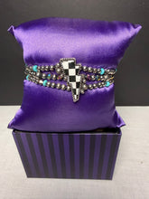 Load image into Gallery viewer, Checkered Spade or Lightning Bolt Stretch Bracelets
