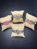 Checkers, Cards, or Dice Stretch Bracelets