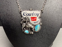 Load image into Gallery viewer, Cowboy Rodeo Necklace with Extender
