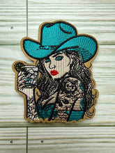 Load image into Gallery viewer, Cowgirl with Tattoos Iron On Patch
