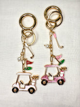 Load image into Gallery viewer, Golf Cart and Teacher Tumbler Bag Charms
