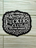 Grumpy Fuckers Club - Iron on Patch