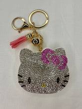 Load image into Gallery viewer, Bling Bag Charm Keychains - Hello Kitty
