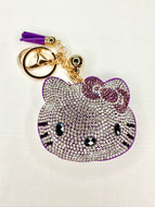Bling Bag Charm Keychains - Hello Kitty