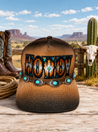 Howdy Hat Ombre Brown and Tan