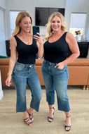 Hayes High Rise Wide Leg Crop Jeans by Judy Blue