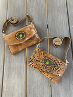 Jordan Brown Cowhide or Gold Leopard Upcycled Bag by Keep It Gypsy