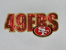 Load image into Gallery viewer, Sequin Football Teams Iron on Patches
