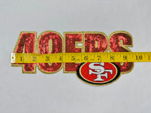 Load image into Gallery viewer, Sequin Football Teams Iron on Patches
