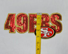 Load image into Gallery viewer, Sequin Football Teams Iron on Patches
