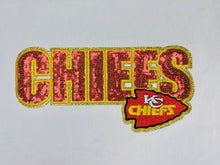 Load image into Gallery viewer, Sequin Football Teams Iron on Patches
