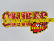 Load image into Gallery viewer, Sequin Football Teams Iron on Patches

