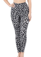 Zenana Snow Leopard Print Leggings