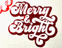 Load image into Gallery viewer, Sequins or Chenille Christmas Iron On Patches
