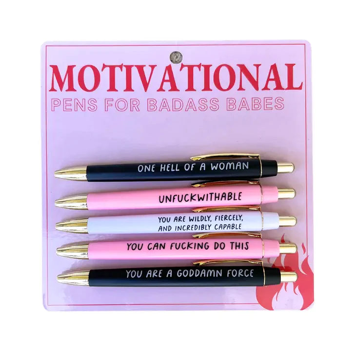 Motivational Pens For Badass Babes Pen Set