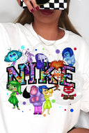 Character N!KE Direct To Film (DTF) Transfers for T-Shirts or Sweatshirts