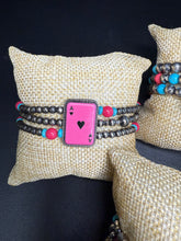 Load image into Gallery viewer, Checkers, Cards, or Dice Stretch Bracelets
