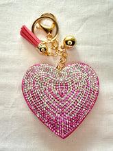 Load image into Gallery viewer, Bling Puffy Keychains - Hearts and Smiles
