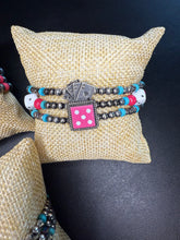 Load image into Gallery viewer, Checkers, Cards, or Dice Stretch Bracelets
