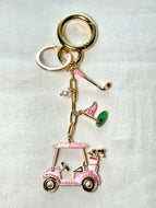 Golf Cart and Teacher Tumbler Bag Charms