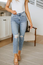 Load image into Gallery viewer, Judy Blue Rhinestone Embellishment Slim Jeans - Denim
