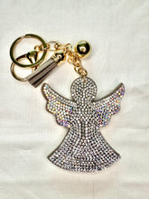 Load image into Gallery viewer, Rhinestone Puffy Keychains - Christmas Theme
