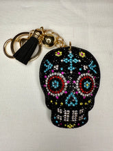Load image into Gallery viewer, Rhinestone Puffy Keychains - Bottle, Skulls, and More

