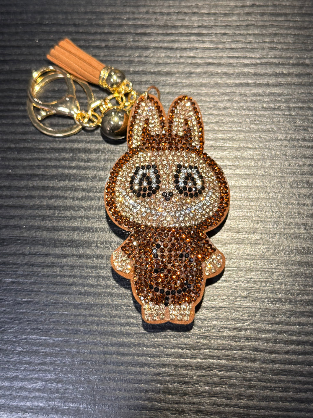 Rhinestone Puffy Keychains - Monster Characters
