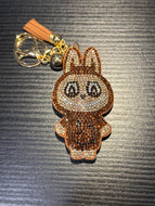 Bling Labubu Bag Charm Keychains