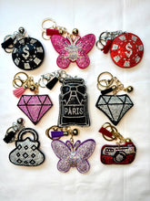 Load image into Gallery viewer, Rhinestone Puffy Keychains - Glitz and Glamour
