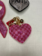 Load image into Gallery viewer, Rhinestone Puffy Keychains - Hope, Faith, Ribbon

