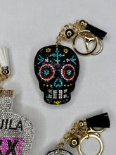 Load image into Gallery viewer, Rhinestone Puffy Keychains - Grinch and Skulls
