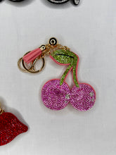 Load image into Gallery viewer, Rhinestone Puffy Keychains - Glasses and Glam
