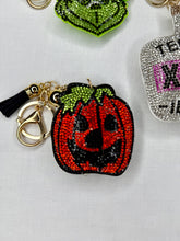 Load image into Gallery viewer, Rhinestone Puffy Keychains - Grinch and Skulls

