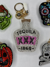 Load image into Gallery viewer, Rhinestone Puffy Keychains - Grinch and Skulls
